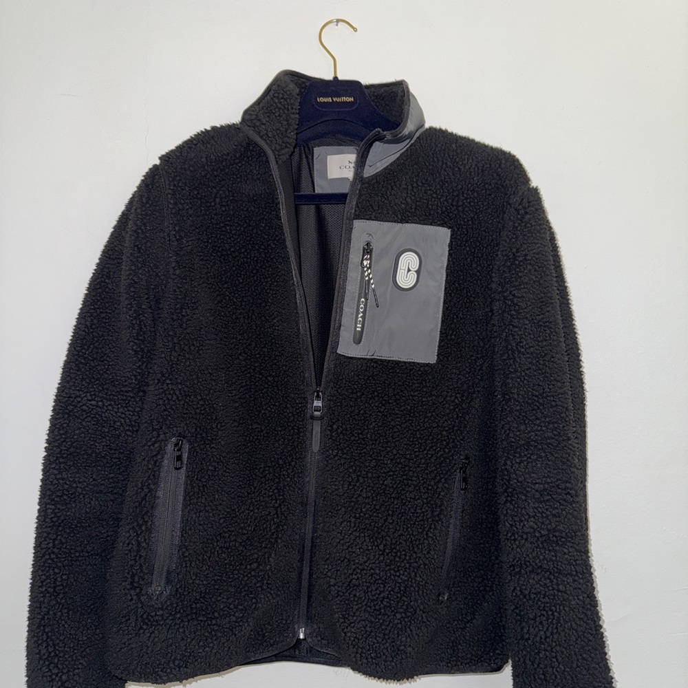 Men’s Coach Black and Gray 3M Performance Jacket